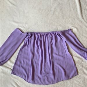 Lavender Off the Shoulder Top